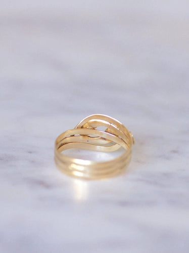 Bague Serpents enroulés Victorienne diamants 58 Facettes