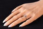 Bague 56 Charm Art Déco de Bague Vintage : platine, or jaune et diamants 58 Facettes 23360-0335