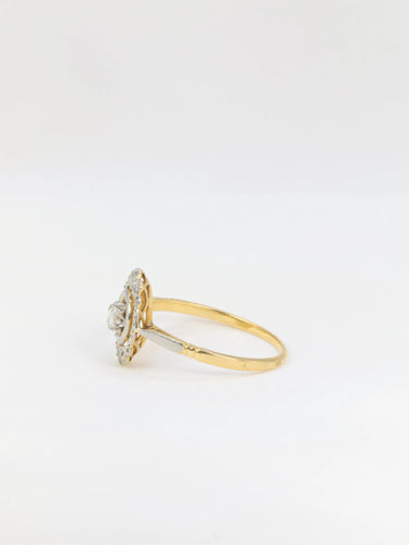 Bague Bague Art Déco en or et pierres blanches 58 Facettes 391.7