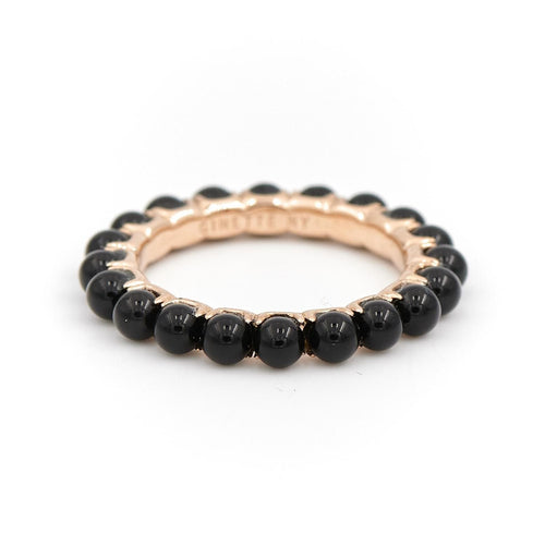 Bague 53 Ginette NY Bague Alliance Maria Or rose Onyx 58 Facettes 2394106CN