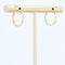 Boucles d'oreilles Boucles d'oreilles créoles or jaune ciselé 58 Facettes 19-456K
