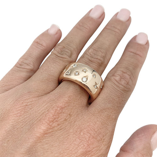 Bague 55 Bague Pomellato, "Iconica", or rose, diamants. 58 Facettes 31751