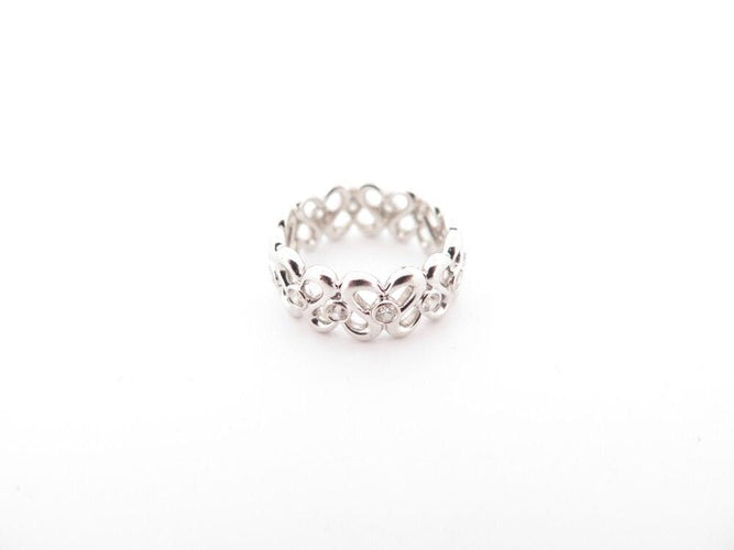 Bague 47 bague DE BEERS reverie swan 47 or blanc 18k & 14 diamants 0.39ct 58 Facettes 246298