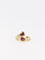 Boucles d'oreilles Boucles d’oreilles demi-créoles Or jaune Diamants Rubis 58 Facettes 667