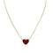 Collier Van Cleef & Arpels, "Lucky Alhambra Coeur", cornaline. 58 Facettes 32614