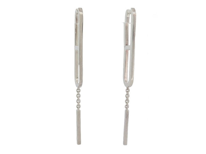 Boucles d'oreilles boucles d'oreilles HERMES ever chaine d'ancre mm en argent 925 s 58 Facettes 254022