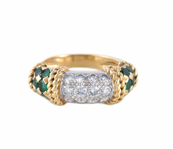 Bague BAGUE OR, DIAMANTS & EMERAUDES 58 Facettes BO/2200102