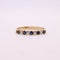 Bague Alliance diamants, saphirs 58 Facettes