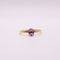Bague Bague solitaire or jaune améthyste ovale 58 Facettes