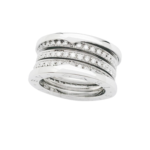 Bague 54 Bague Bulgari, "B.Zero1", or blanc et diamants. 58 Facettes 31073