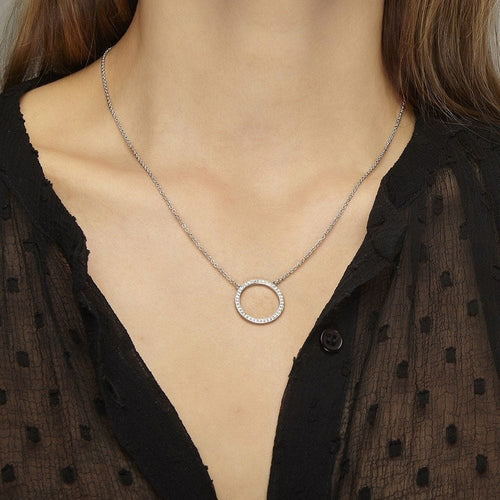 Collier Collier JOIKKA Amber en Or Blanc 750/1000 58 Facettes 60109-55813