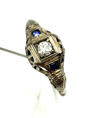 Bague 62 Bague diamant solitaire art déco 58 Facettes