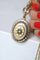 Pendentif Médaillon ancien or, argent, et diamants 58 Facettes
