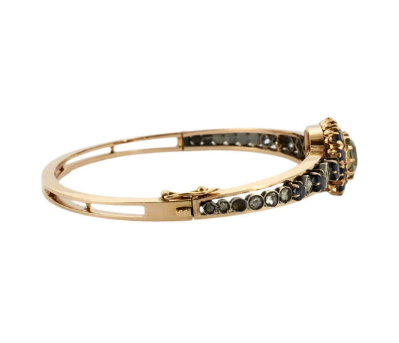 Bracelet Bracelet "Joséphine" Or jaune Améthyste Diamants Saphirs 58 Facettes BO/230034 STA