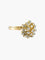 Bague Or Jaune / 52 BAGUE "FLEUR" OR & oxydes de zirconium 58 Facettes BO/220004 STA