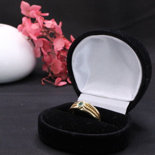 Bague Bague émeraude ovale sertie clos 58 Facettes
