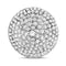 Pendentif Pendentif Disque or gris diamants 58 Facettes 347 00167