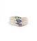 Bague 48 / Jaune / Or 750 Bague Saphir Rubis Émeraude Diamants 58 Facettes 200023R
