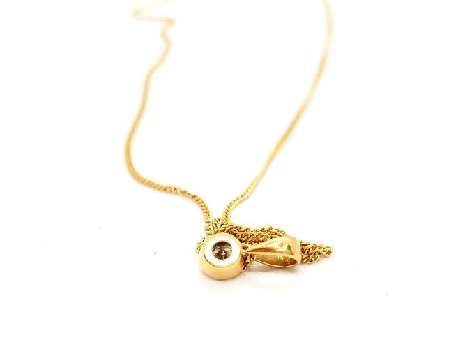 Collier Collier Chaîne + pendentif Or jaune Diamant 58 Facettes 06592CD