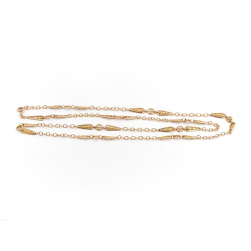 Collier Collier Maille filigrane Or jaune 58 Facettes 1833633CN