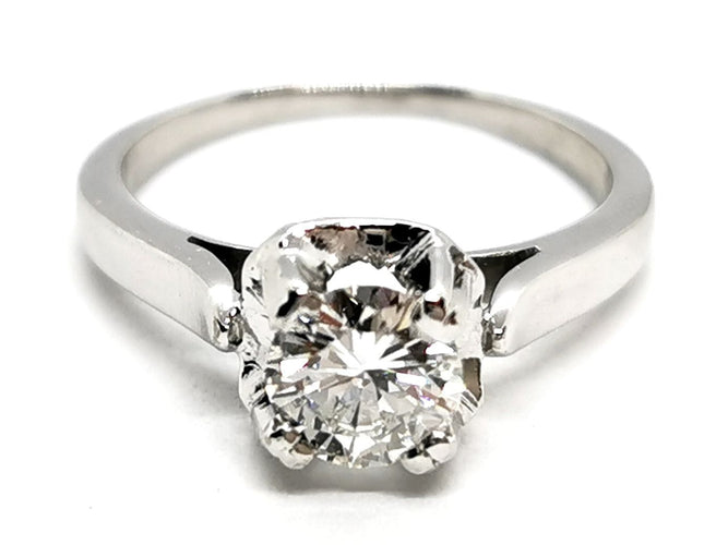 Bague 52.5 Bague Solitaire Platine Diamant 58 Facettes 1747042CN
