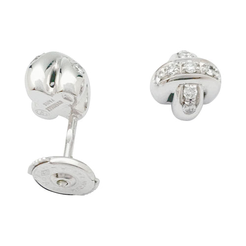 Boucles d'oreilles Boucles d'oreilles Chaumet, "Liens", or blanc et diamants. 58 Facettes 33604