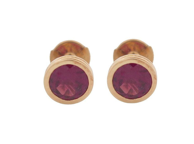 Boucles d'oreilles boucles d'oreilles POIRAY puces lolita rhodolite or 18k 58 Facettes 255878