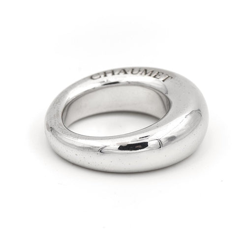 Bague 54 Chaumet Bague Jonc Or blanc 58 Facettes 1599366CN