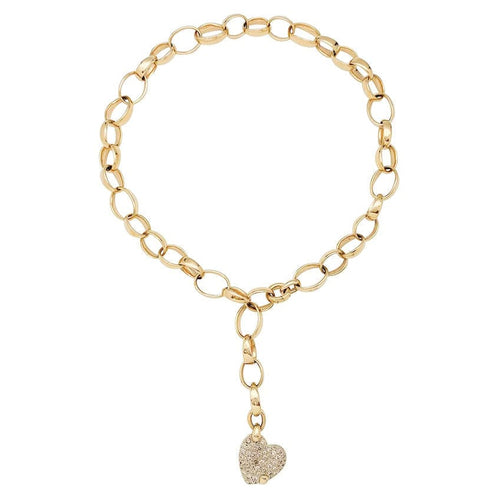 Collier Collier Pomellato, "Sabbia", or rose et diamants bruns. 58 Facettes 33271