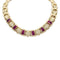 Collier Collier Wempé en or jaune serti de rubis et de diamants. 58 Facettes 32560