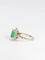 Bague Bague marguerite émeraude, diamants 58 Facettes 381