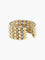 Bague Or Jaune / 57 BAGUE "FACETTE" DEUX ORS 58 Facettes BO/220031
