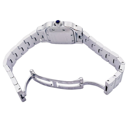 Montre Montre Cartier, "Santos Galbée", acier. 58 Facettes 32677