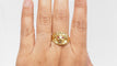 Bague 64 Bague chevalière Lion rubis et diamant 58 Facettes 32062