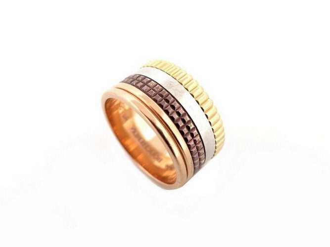 Bague 58 bague BOUCHERON quatre classique large jrg00257 58 or rose 18k 58 Facettes 253028