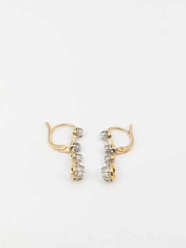 Boucles d'oreilles Dormeuses diamants 58 Facettes 652