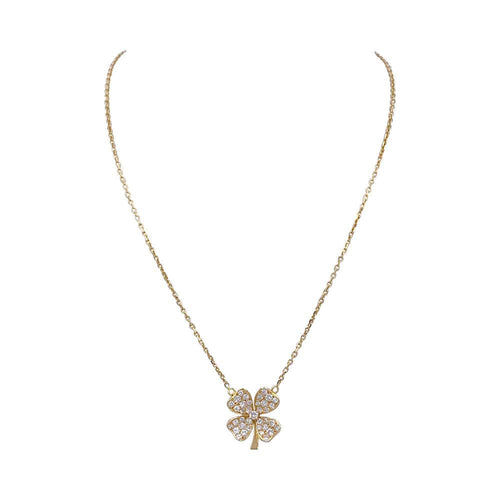 Collier Collier Fred, "Trèfle", or jaune et diamants 58 Facettes 32164