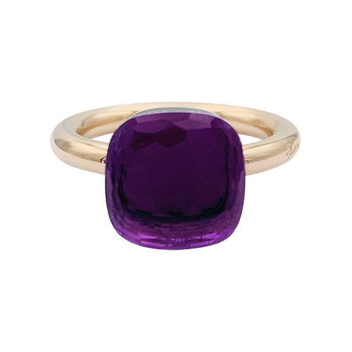 Bague 51 Bague Pomellato, collection "Nudo Classic", or rose et améthyste. 58 Facettes 33208