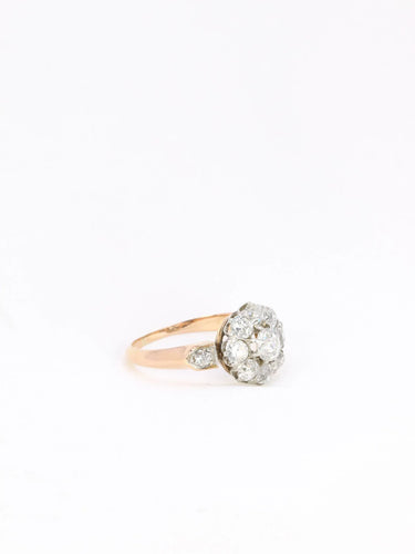 Bague Bague marguerite ancienne diamants 58 Facettes J126