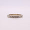Bague Alliance or blanc, diamants 58 Facettes