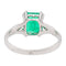 Bague 56 Bague Or blanc Emeraude 58 Facettes 578380CD