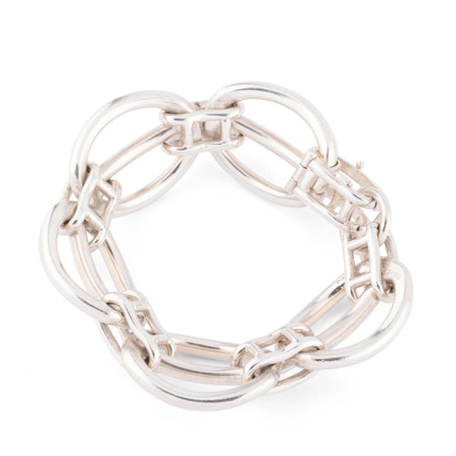 Bracelet Hermès bracelet en argent de la maison 58 Facettes