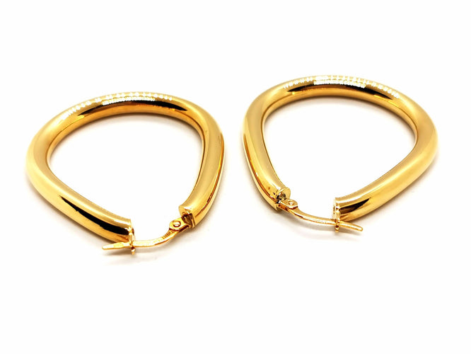 Boucles d'oreilles Boucles d'oreilles Créoles Or jaune 58 Facettes 1660378CN