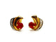 Boucles d'oreilles Boucles d'oreilles Puces Or jaune Rubis 58 Facettes 1141379CD