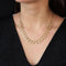 Collier Collier vintage fleurettes d'or et perles 58 Facettes 21-835