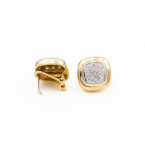 Boucles d'oreilles Boucles d'oreilles Puces Or jaune Diamant 58 Facettes 1819121CN