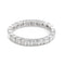 Bague 59 Bague Alliance américaine Platine Diamant 58 Facettes 1875647CN
