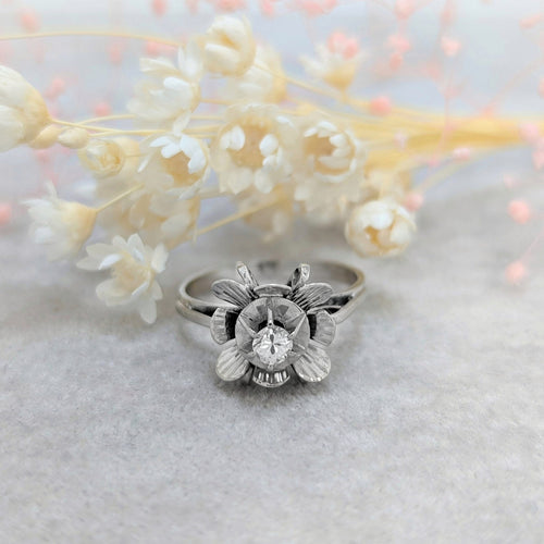 Bague Bague en or blanc et diamant 58 Facettes 16706