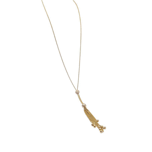 Collier Collier cravate Cartier,"Draperie de Décolleté", or jaune, diamants. 58 Facettes 32590