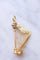 Pendentif Pendentif Victorien Harpe en or jaune et turquoise à compartiment secret 58 Facettes